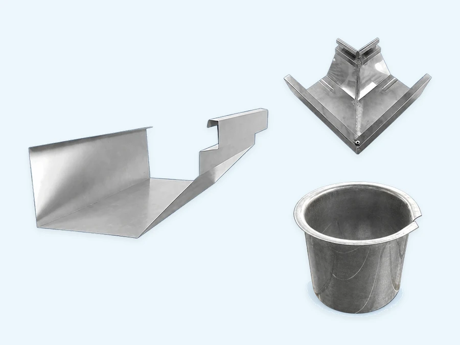 Gutter range: Stainless Steel Gutter, Inlet Corner / 内转角, Outlet